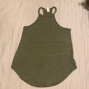 Green/gray tillys halter top